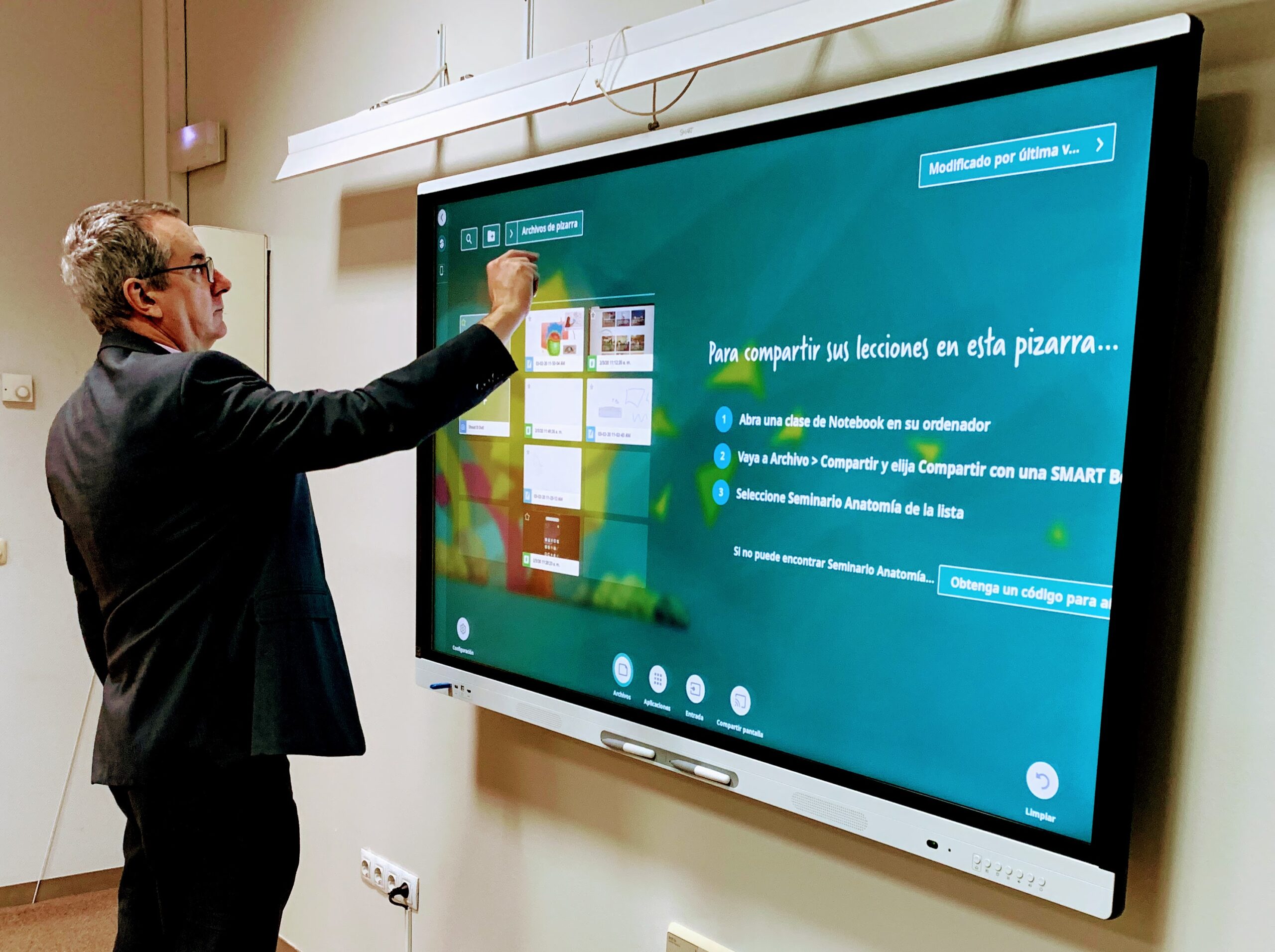 Estableciendo protocolos de uso para la pizarra digital